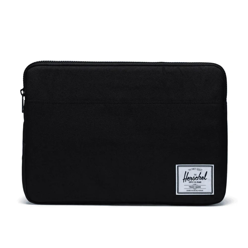 Voorkant Herschel Anchor laptop sleeve blakc #kleur_black