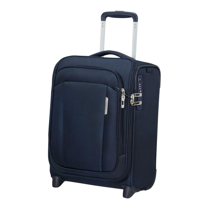 Voorzijde met TSA slot in gebruik #kleur_midnight-blue
