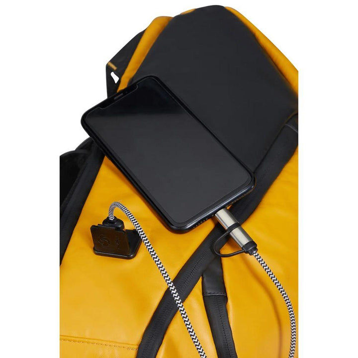 Samsonite Ecodiver Laptopruzak USB M - 15" - Gielen Lederwaren #kleur_geel