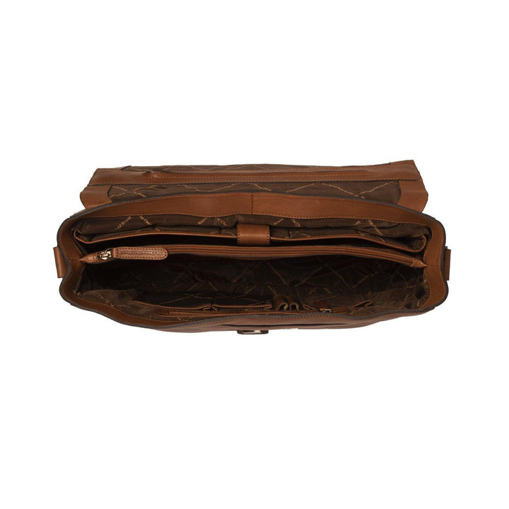 The Chesterfield - Iowa - Leren Laptoptas - Cognac - Gielen Lederwaren