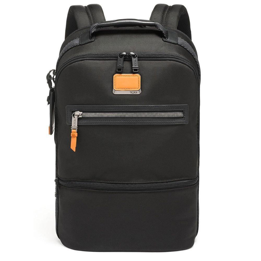 Voorkant Tumi alpha bravo laptoprugzak black #kleur_black