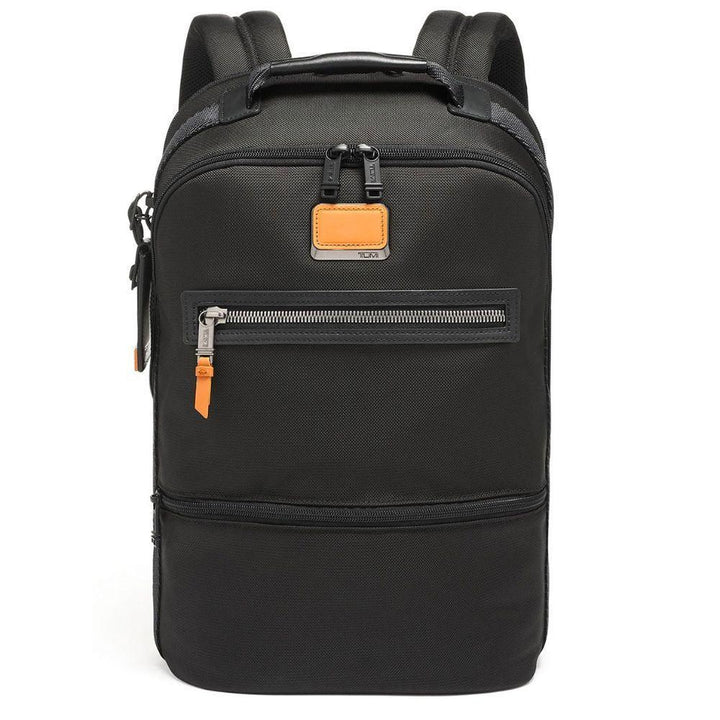 Voorkant Tumi alpha bravo laptoprugzak black #kleur_black