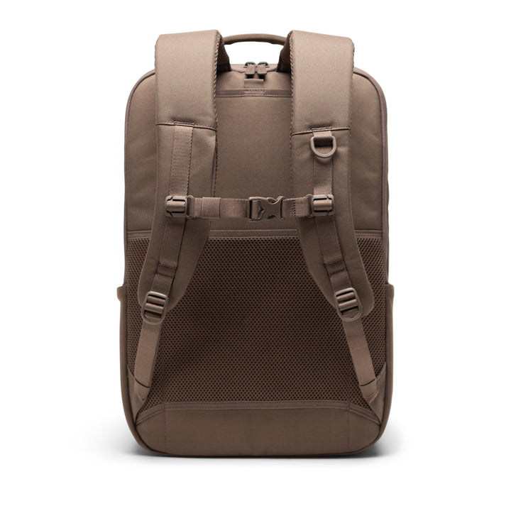 Achterkant Herschel Kaslo Tech laptoprugzak #kleur_light-brown