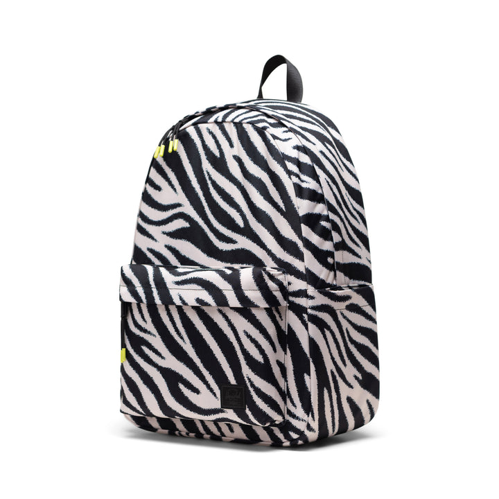 Voorzijde Herschel Classic XL laptop rugzak #kleur_zebra