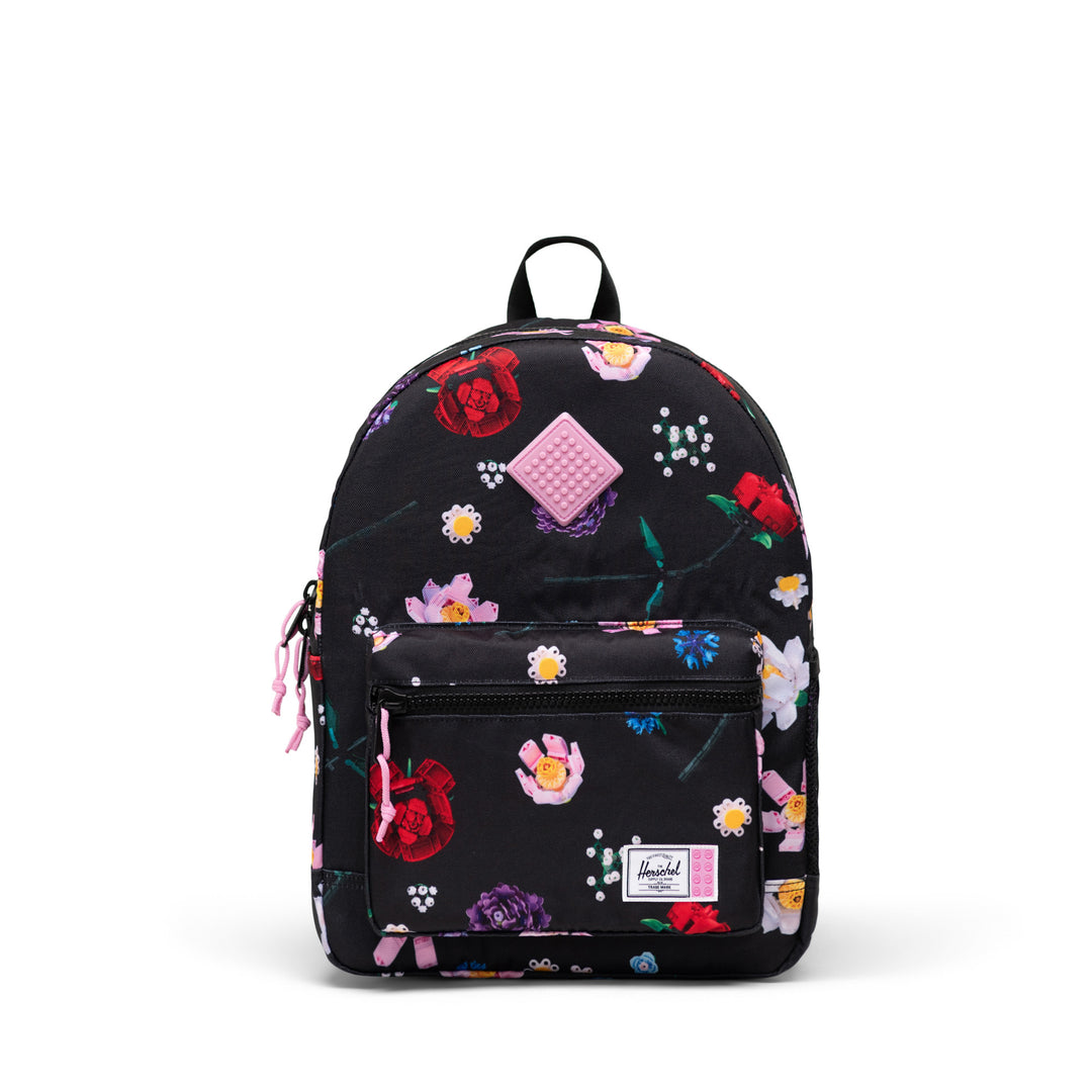 Voorkant Herschel Kids rugzak #kleur_lego-falling-florals