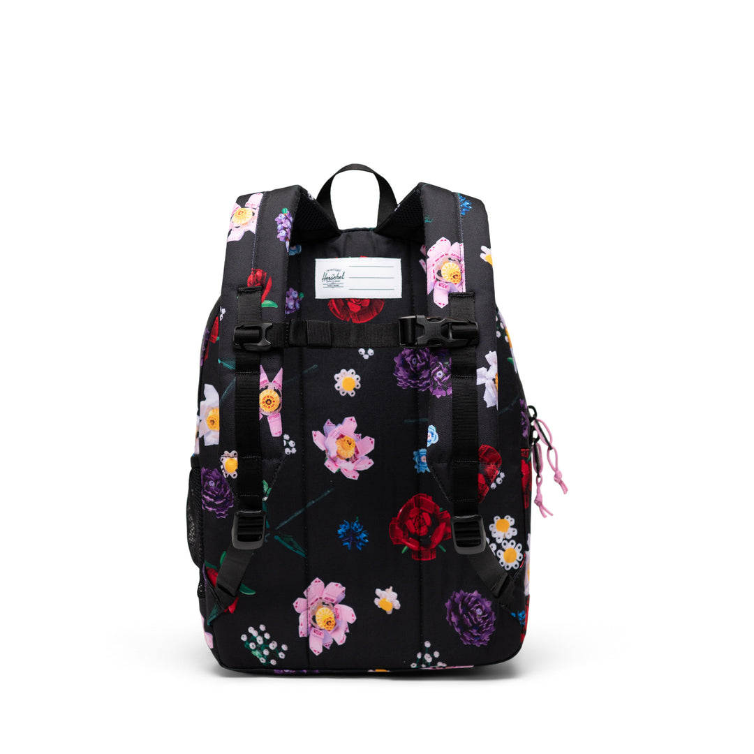 Achterkant Herschel Kids rugzak #kleur_lego-falling-florals