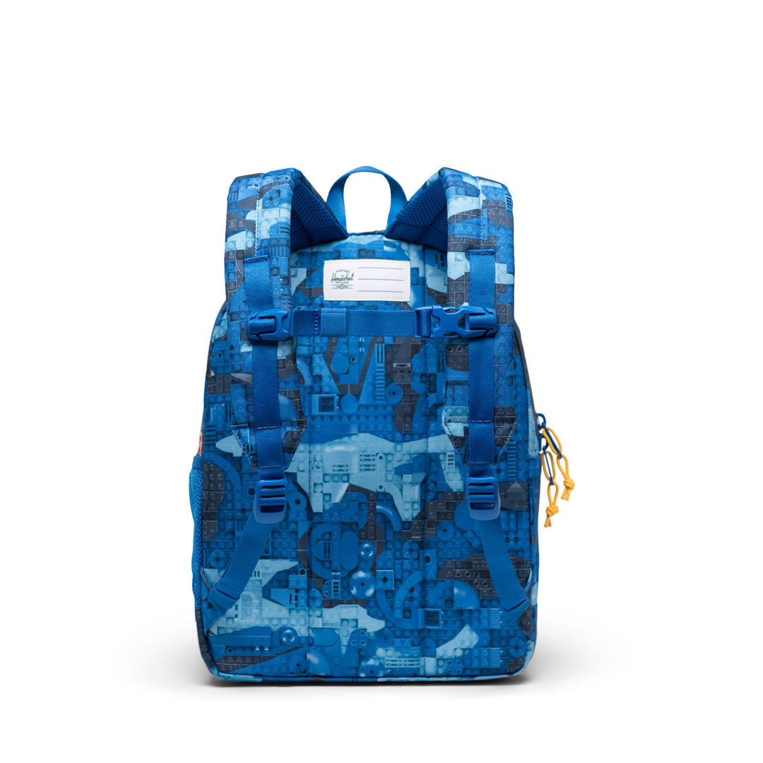 Achterkant Herschel Kids rugzak #kleur_lego-bricks-blue