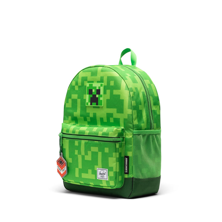 Voorzijde Herschel Kids rugzak #kleur_minecraft-creeper