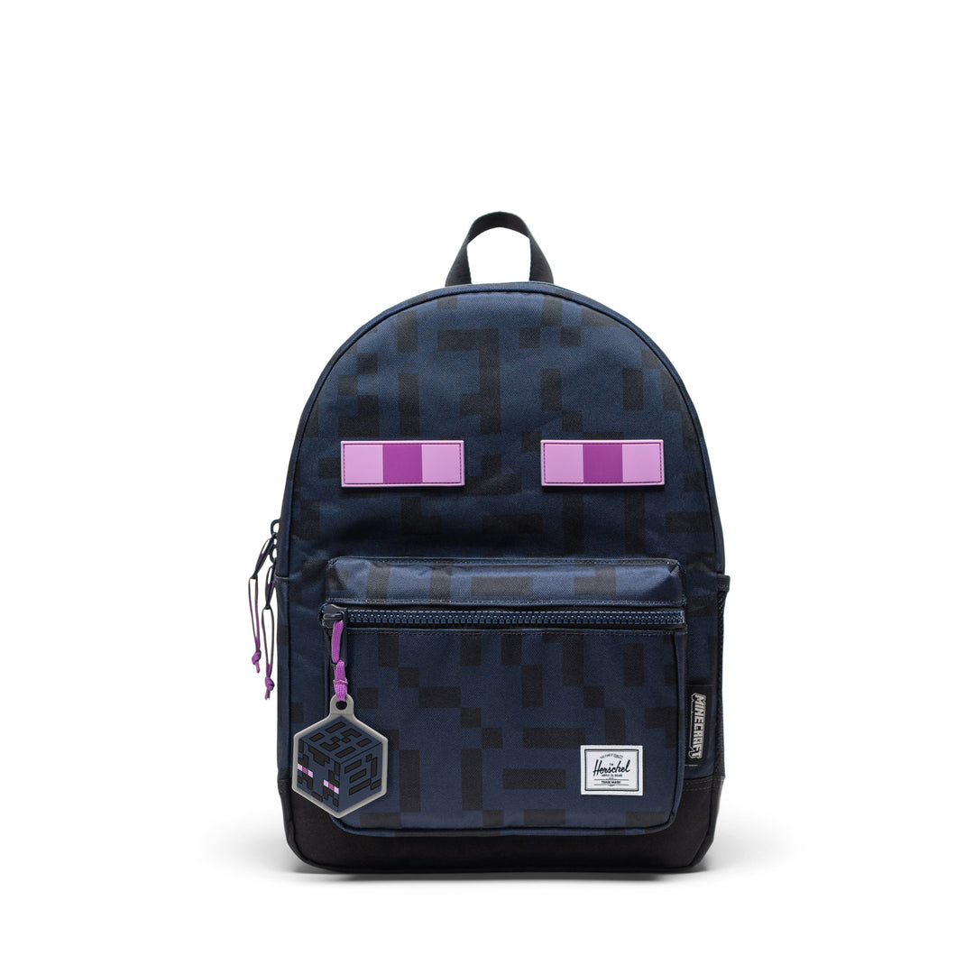 Voorkant Herschel Kids rugzak #kleur_minecraft-enderman