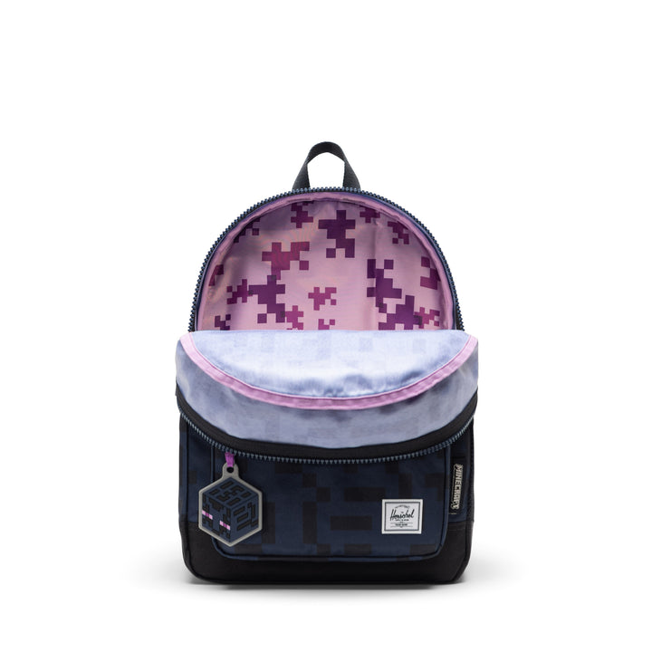 Binnenkant Herschel Kids rugzak #kleur_minecraft-enderman