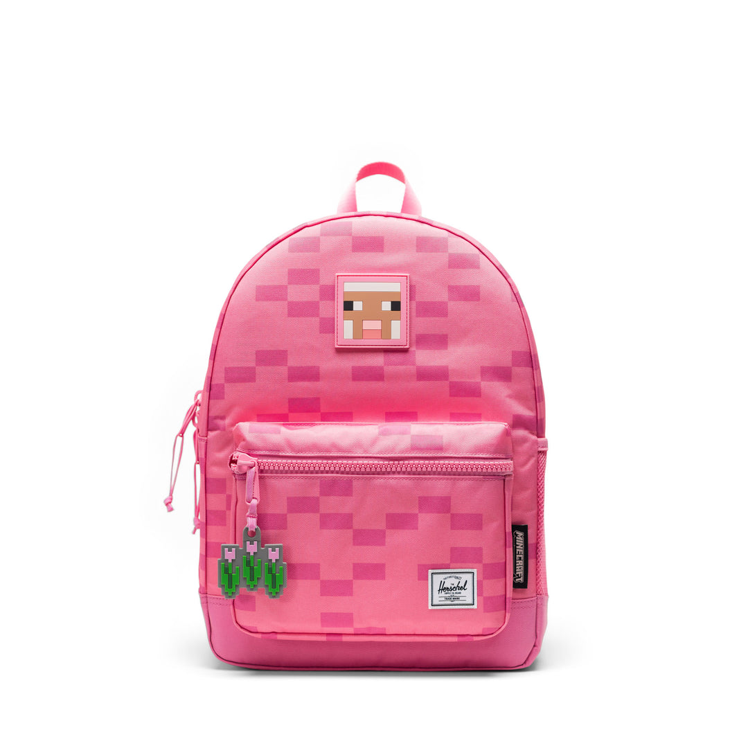 Voorkant Herschel Kids rugzak #kleur_minecraft-pink-sheep