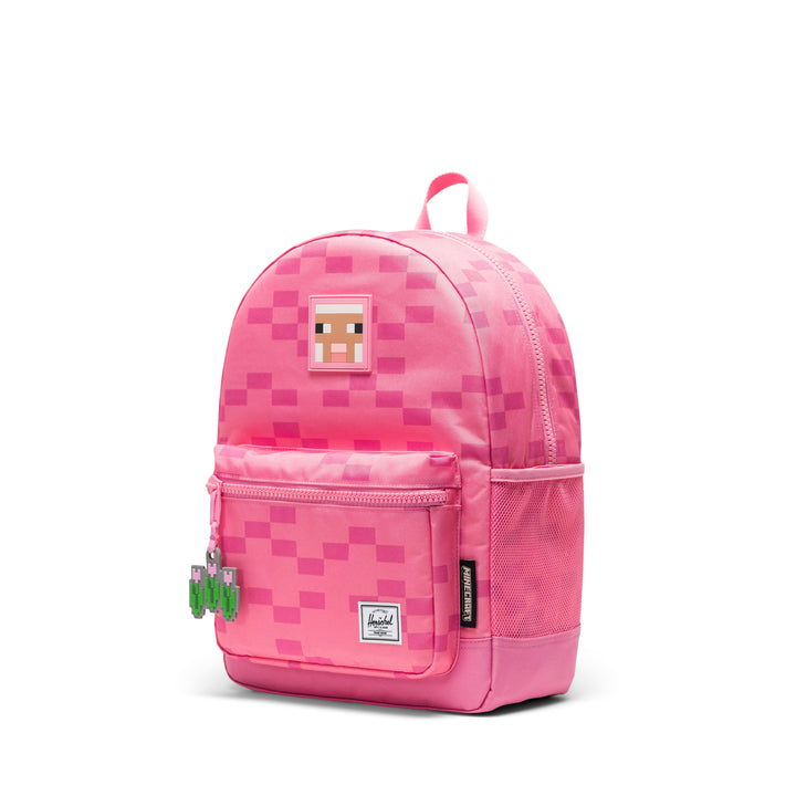 Voorzijde Herschel Kids rugzak #kleur_minecraft-pink-sheep