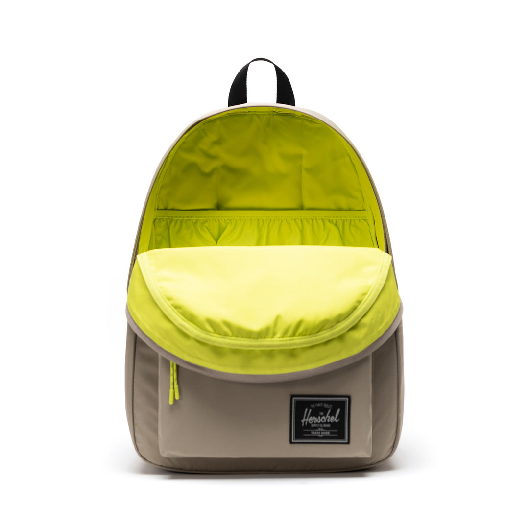 Binnenkant Herschel Classic XL laptop rugzak #kleur_laurel-oak