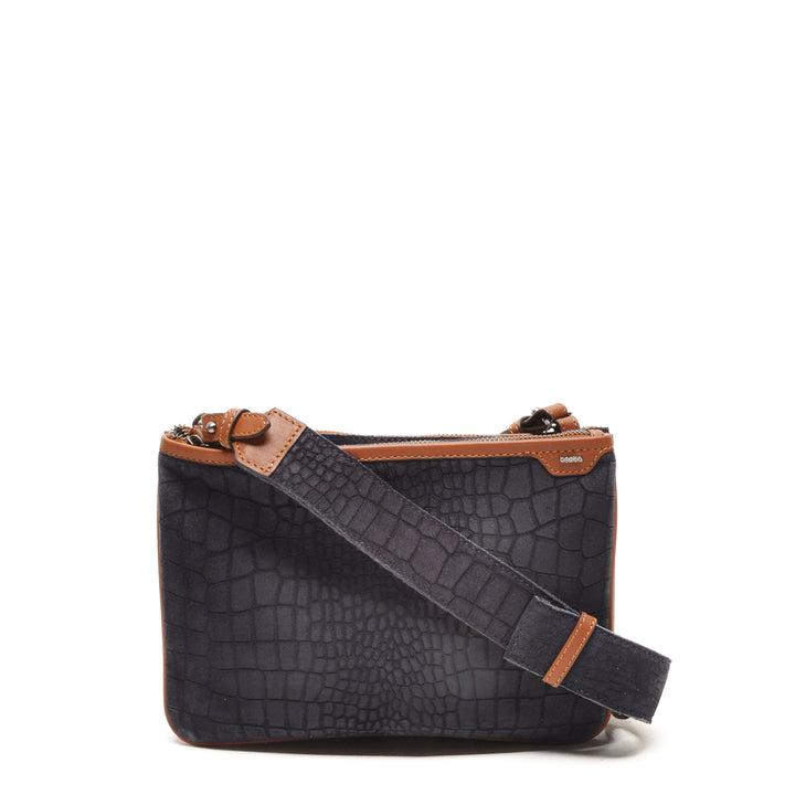 Voorkant van de Berba crossbody tas Navy #kleur_navy