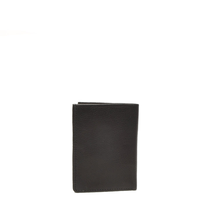 Achterkant van de Lucca 335-011 billfold small in zwart #kleur_zwart
