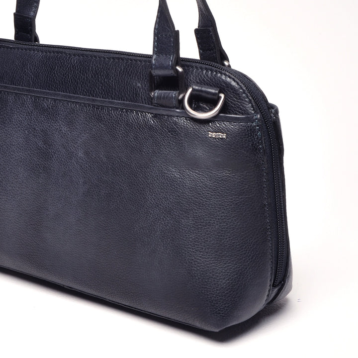 Details van het leer #kleur_navy