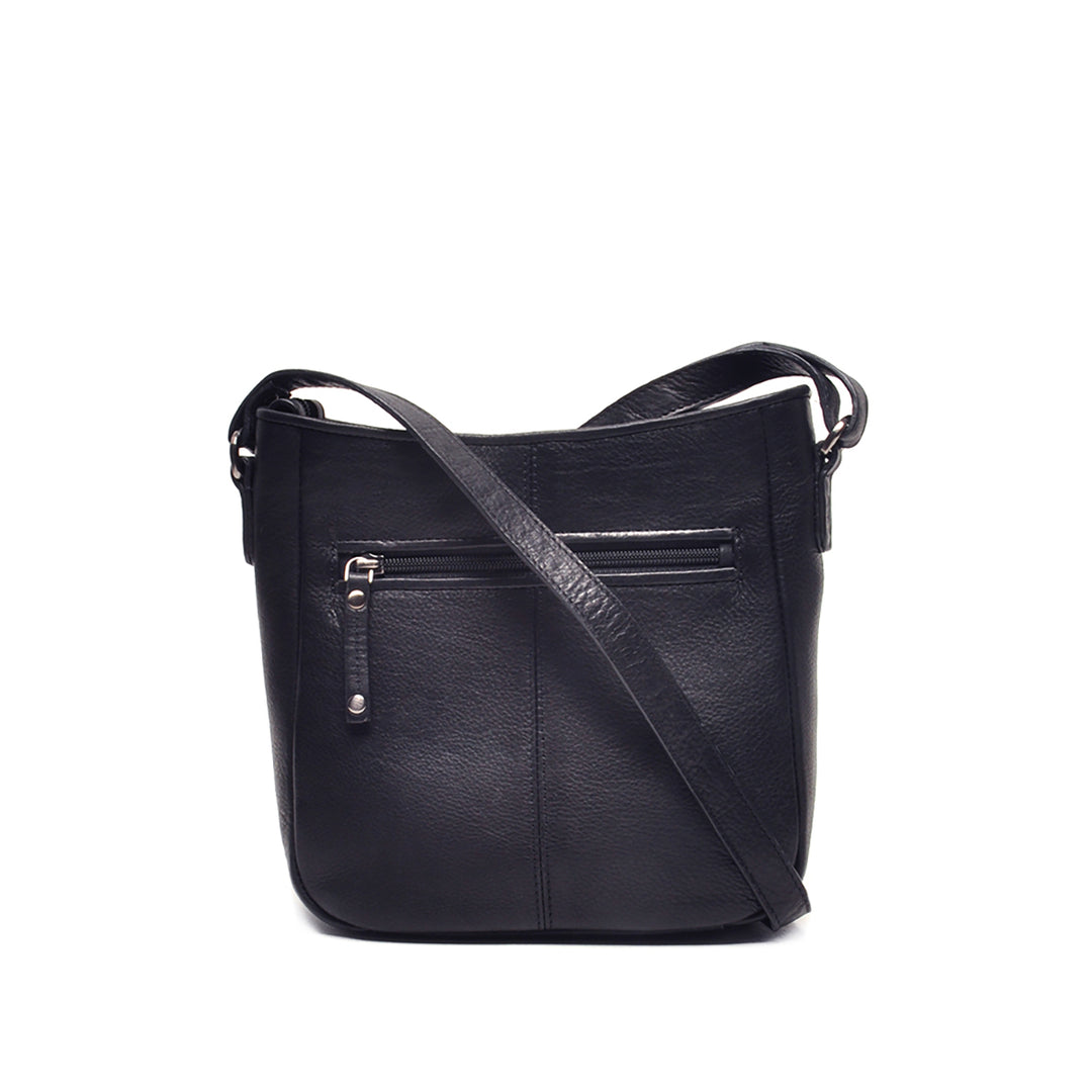 Achterkant van de Berba Lucca 335-044 leren crossbody tas navy #kleur_navy