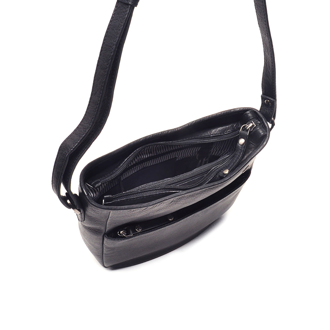 Binnenkant van de Berba Lucca 335-044 leren crossbody tas navy #kleur_navy