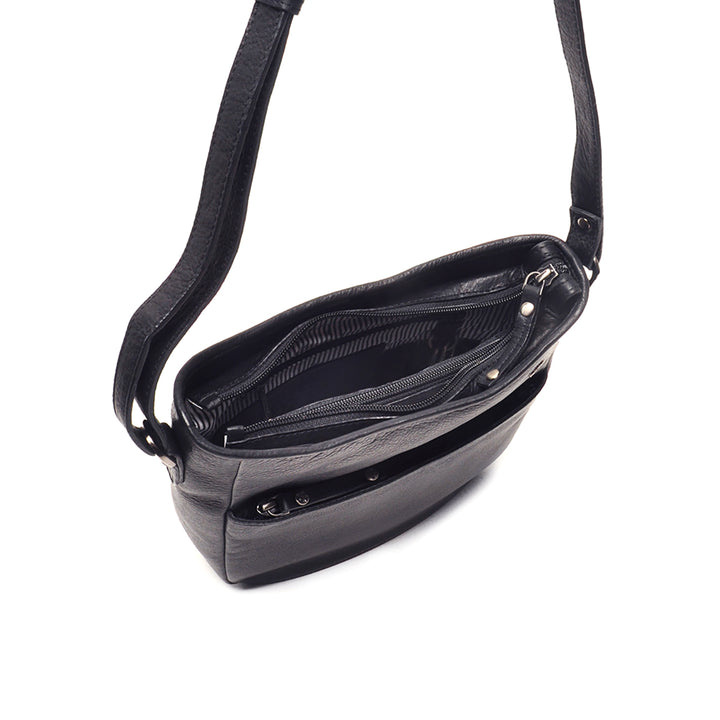Binnenkant van de Berba Lucca 335-044 leren crossbody tas navy #kleur_navy