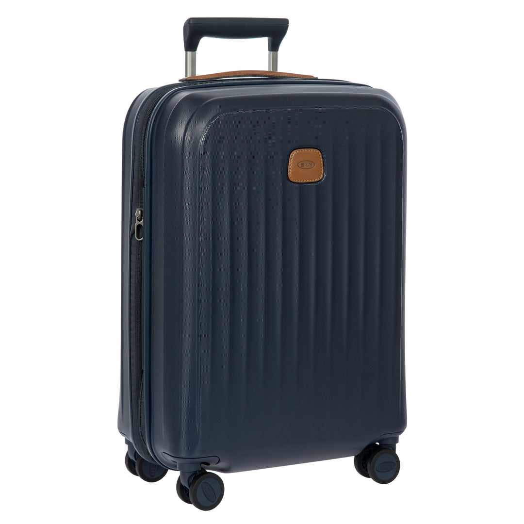 Voorzijde van de Bric's Taormina handbagage koffer navy #kleur_navy