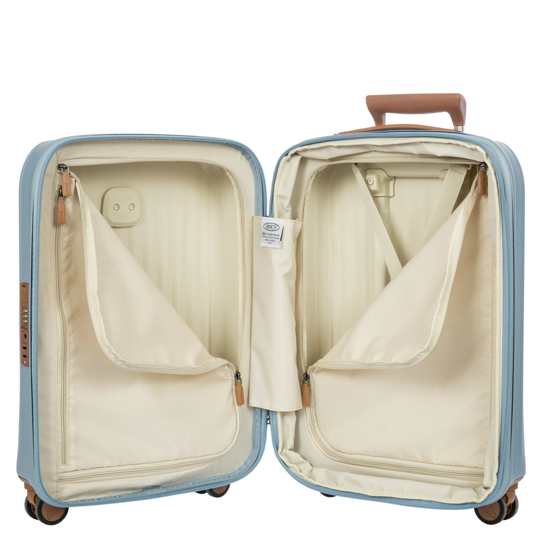 Binnenkant van de Bric's Taormina handbagage koffer sky-blue #kleur_sky-blue