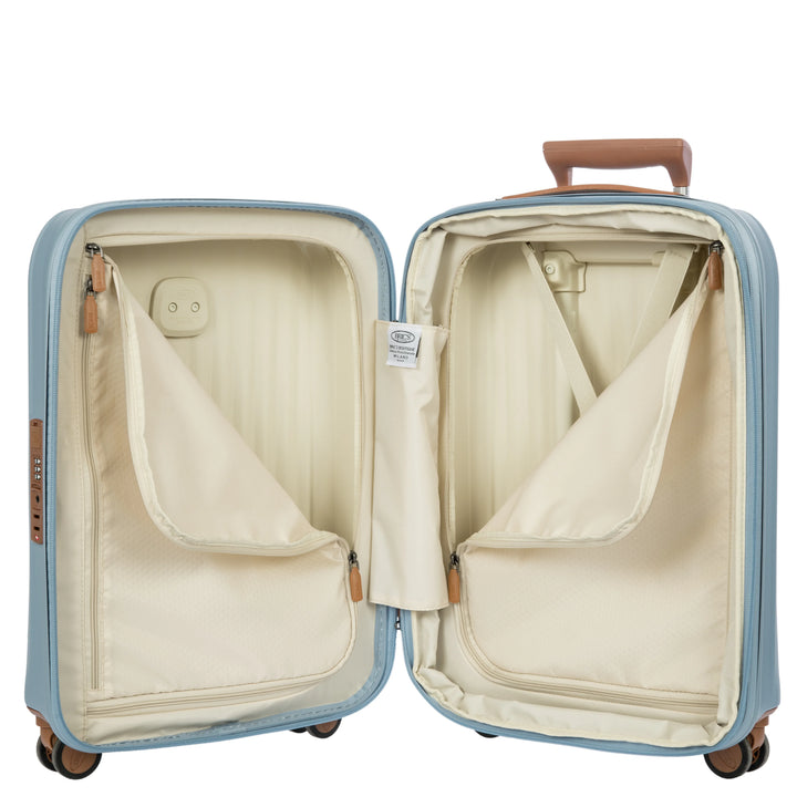 Binnenkant van de Bric's Taormina handbagage koffer sky-blue #kleur_sky-blue