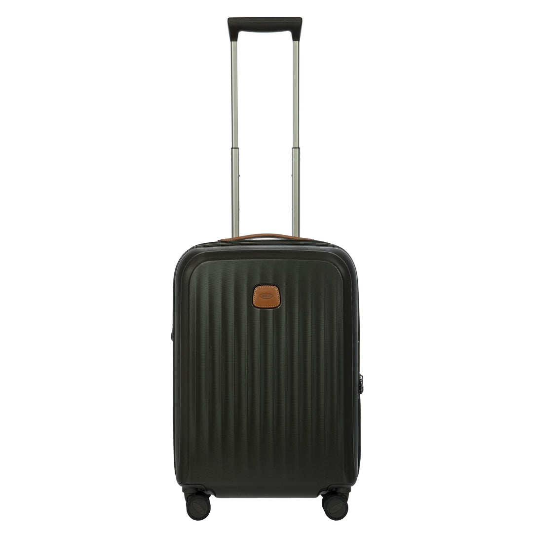 Voorkant van de Bric's Taormina handbagage koffer olijf #kleur_olijf