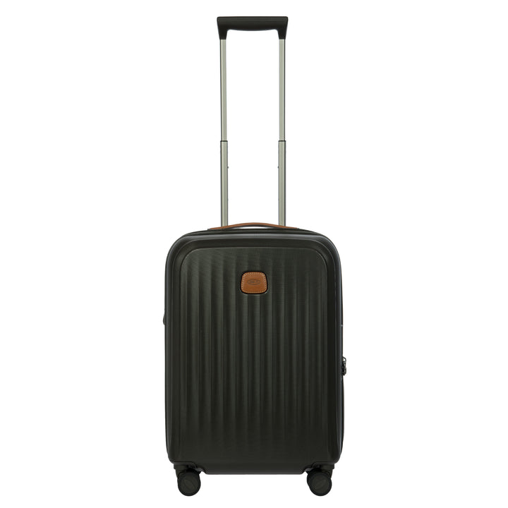 Voorkant van de Bric's Taormina handbagage koffer olijf #kleur_olijf