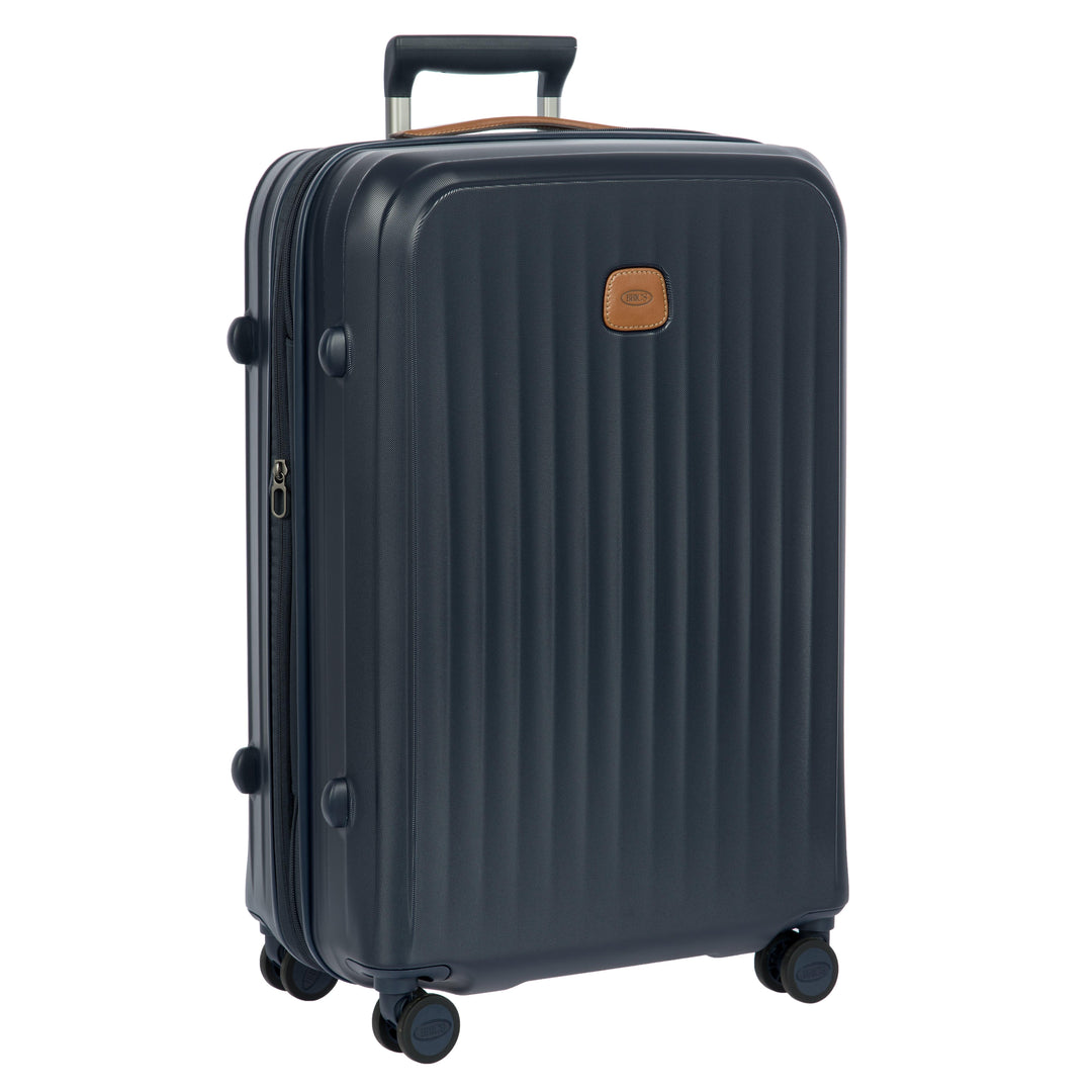 Voorzijde van de Bric's Taormina middelmaat koffer navy #kleur_navy