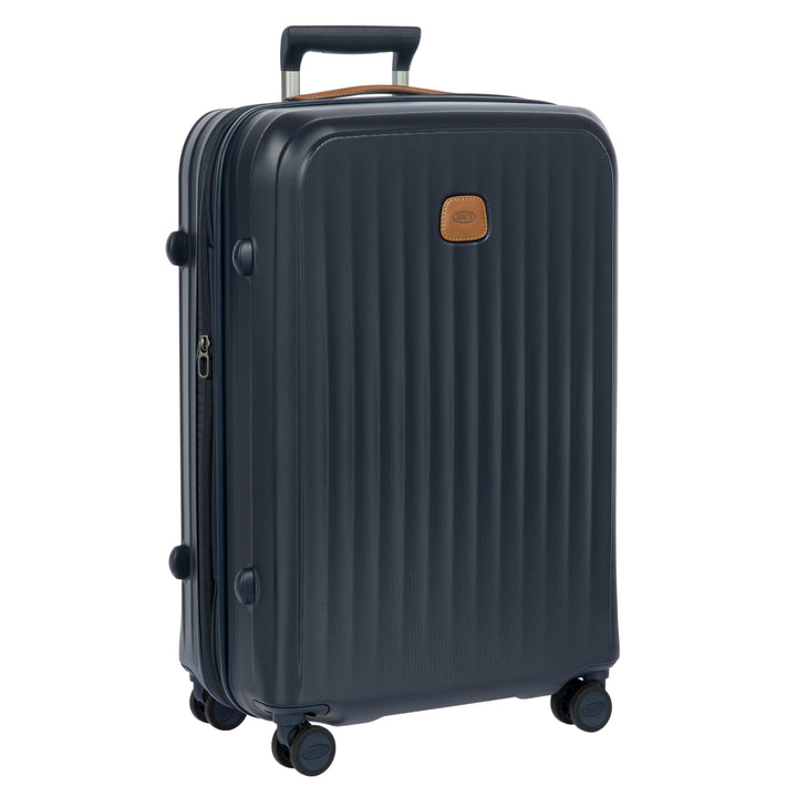 Voorzijde van de Bric's Taormina middelmaat koffer navy #kleur_navy
