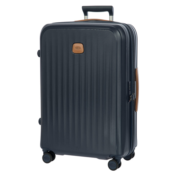 Voorzijde van de Bric's Taormina middelmaat koffer navy #kleur_navy