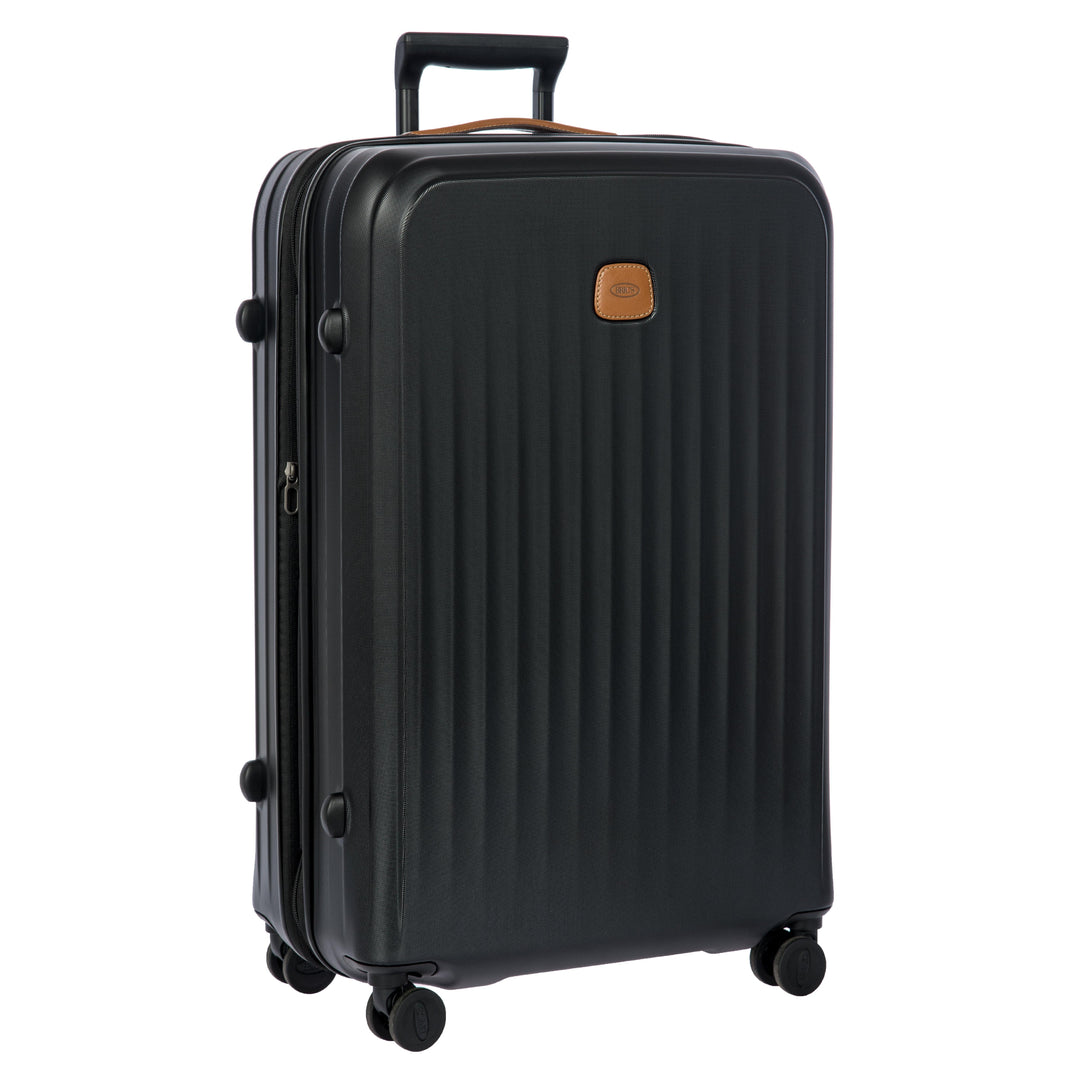 Voorzijde van de Bric's Taormina middelmaat koffer zwart #kleur_zwart