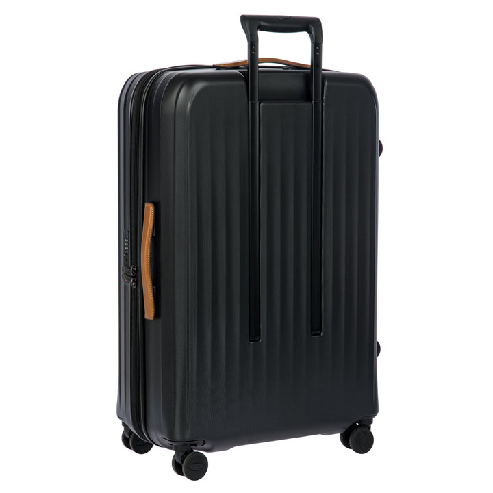 Achterkant van de Bric's Taormina middelmaat koffer zwart #kleur_zwart