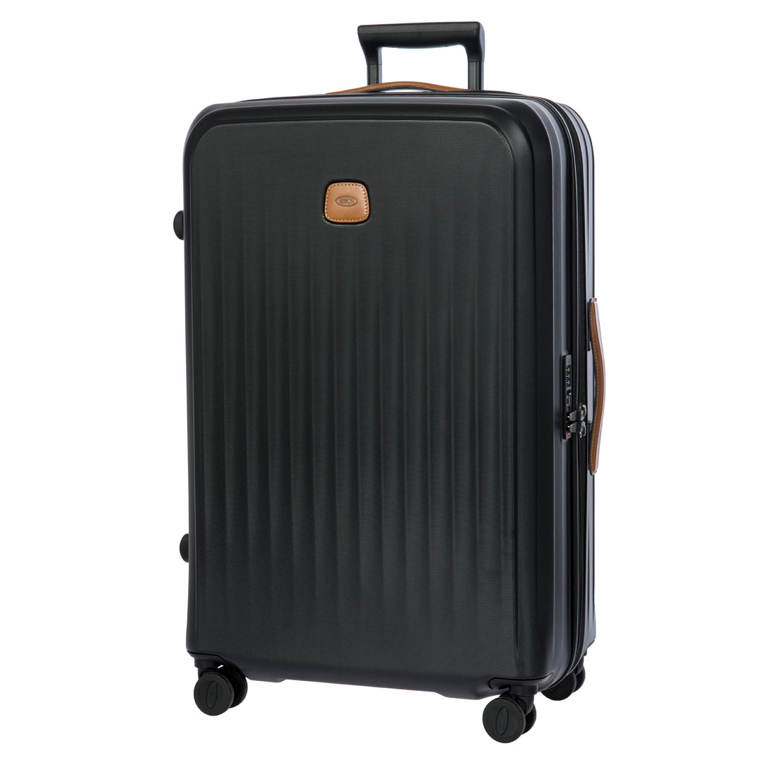 Voorzijde van de Bric's Taormina middelmaat koffer zwart #kleur_zwart