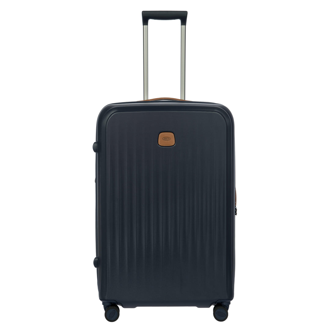 Voorkant van de Bric's Taormina grote koffer in navy #kleur_navy