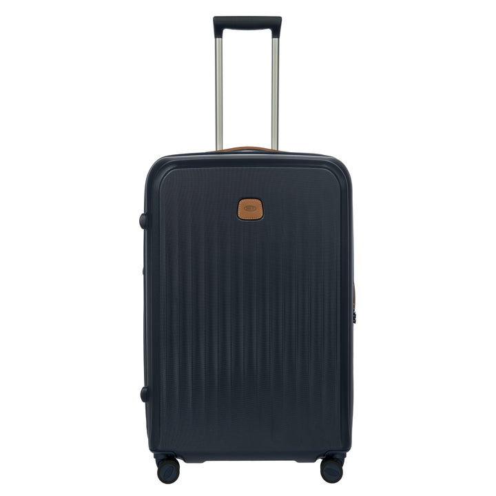 Voorkant van de Bric's Taormina grote koffer in navy #kleur_navy