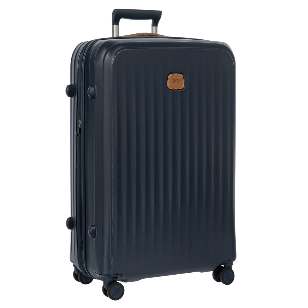 Voorzijde van de Bric's Taormina grote koffer in navy #kleur_navy