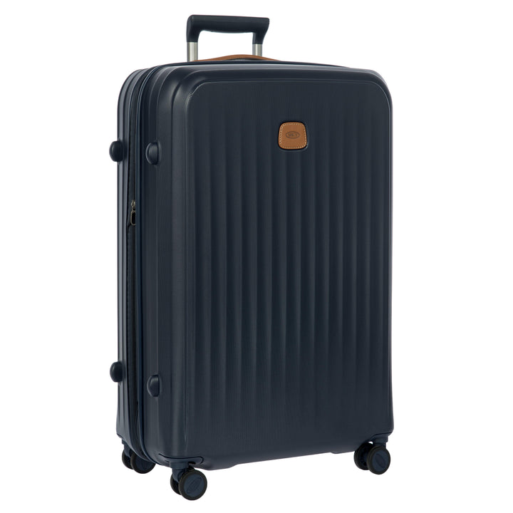 Voorzijde van de Bric's Taormina grote koffer in navy #kleur_navy