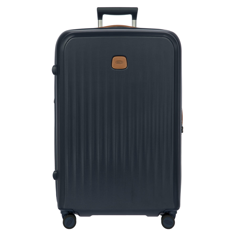 Voorkant van de Bric's Taormina grote koffer in navy #kleur_navy