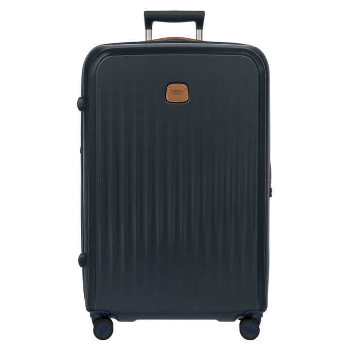Voorkant van de Bric's Taormina grote koffer in navy #kleur_navy