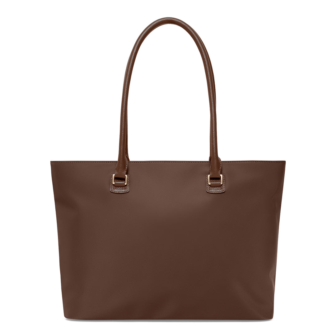 Achterkant van de SUTISUIT daily tote #kleur_chocolade