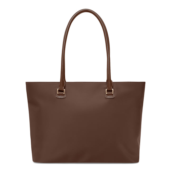 Achterkant van de SUTISUIT daily tote #kleur_chocolade