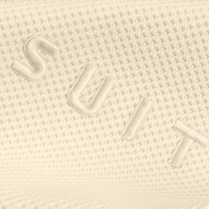Details van de SUITSUIT Flyknit schoudertas in whisper-white #kleur_whisper-white