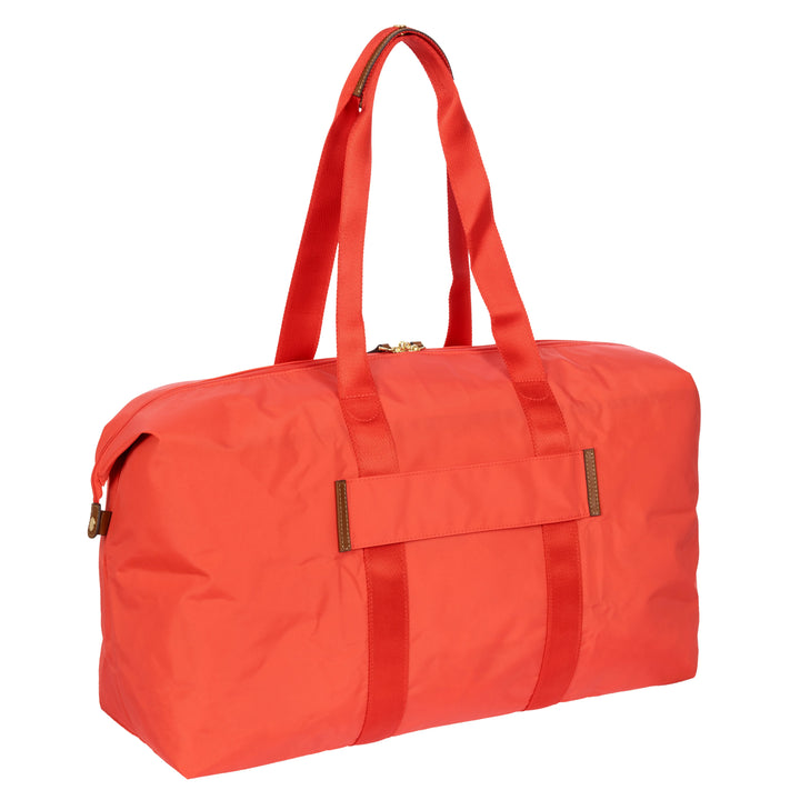 Achterkant van de Bric's 202 weekendtas uit de X-collection in Poppy #kleur_poppy