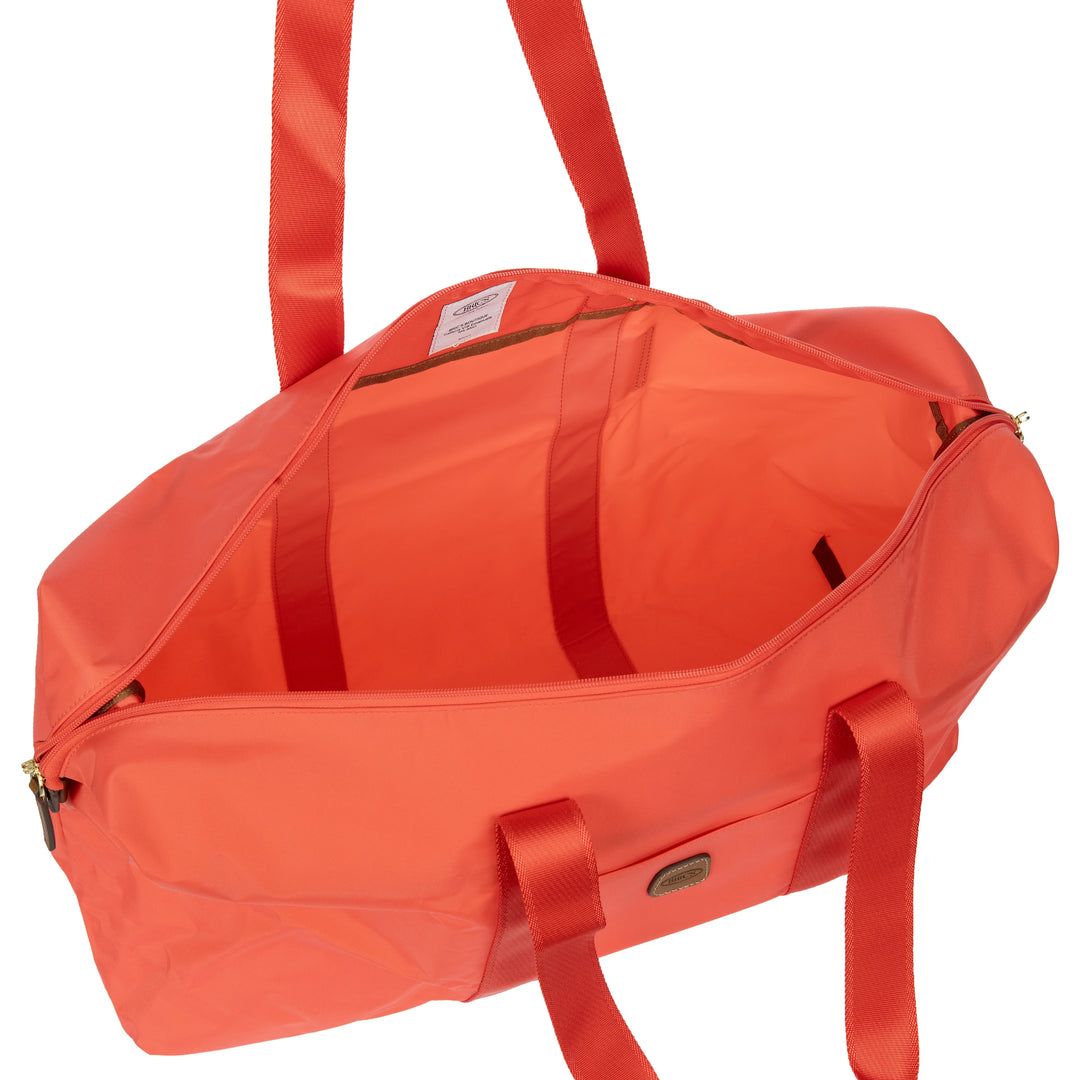 Binnenkant van de Bric's 202 weekendtas uit de X-collection in Poppy #kleur_poppy