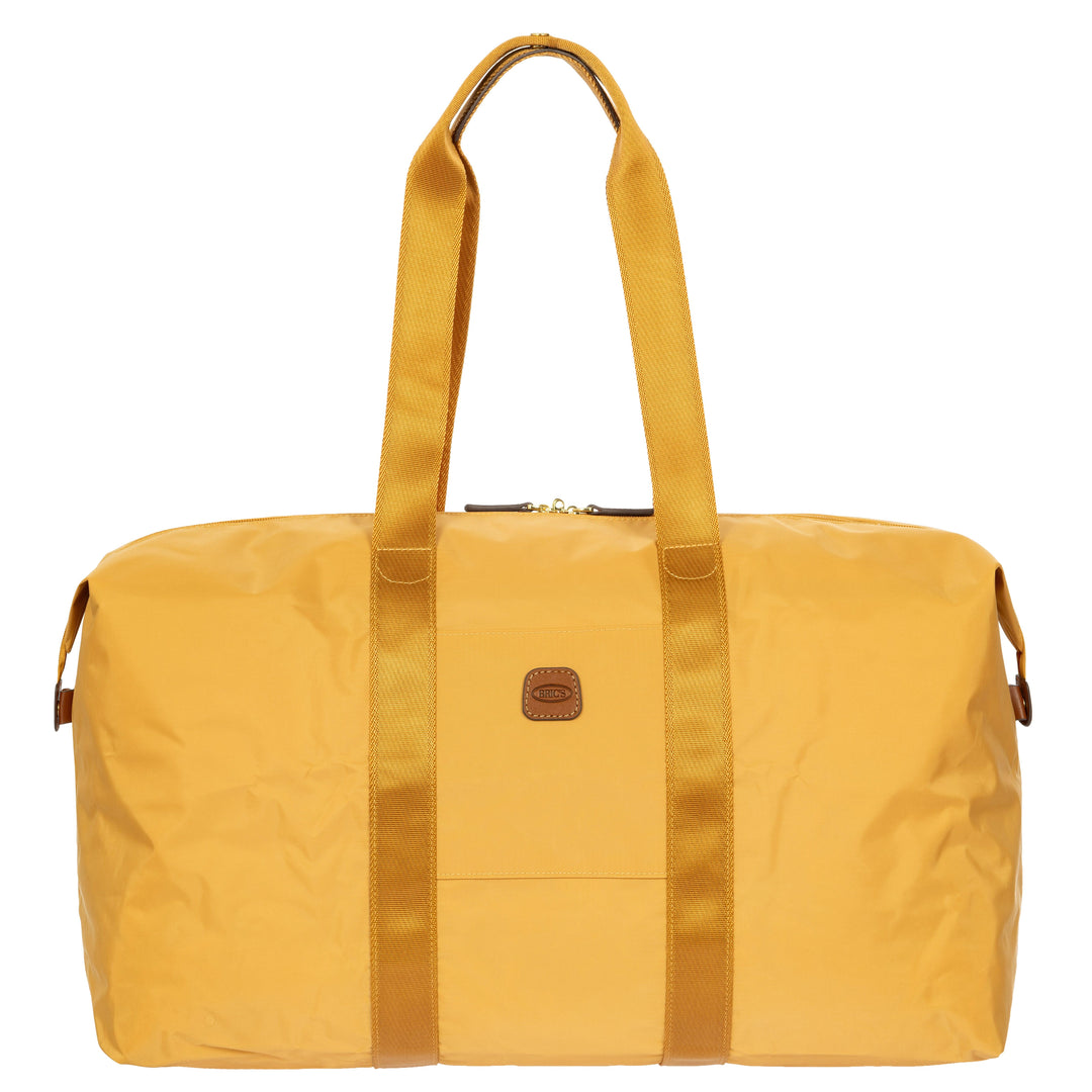 Voorkant van de Bric's 202 weekendtas uit de X-collection in honey #kleur_honey