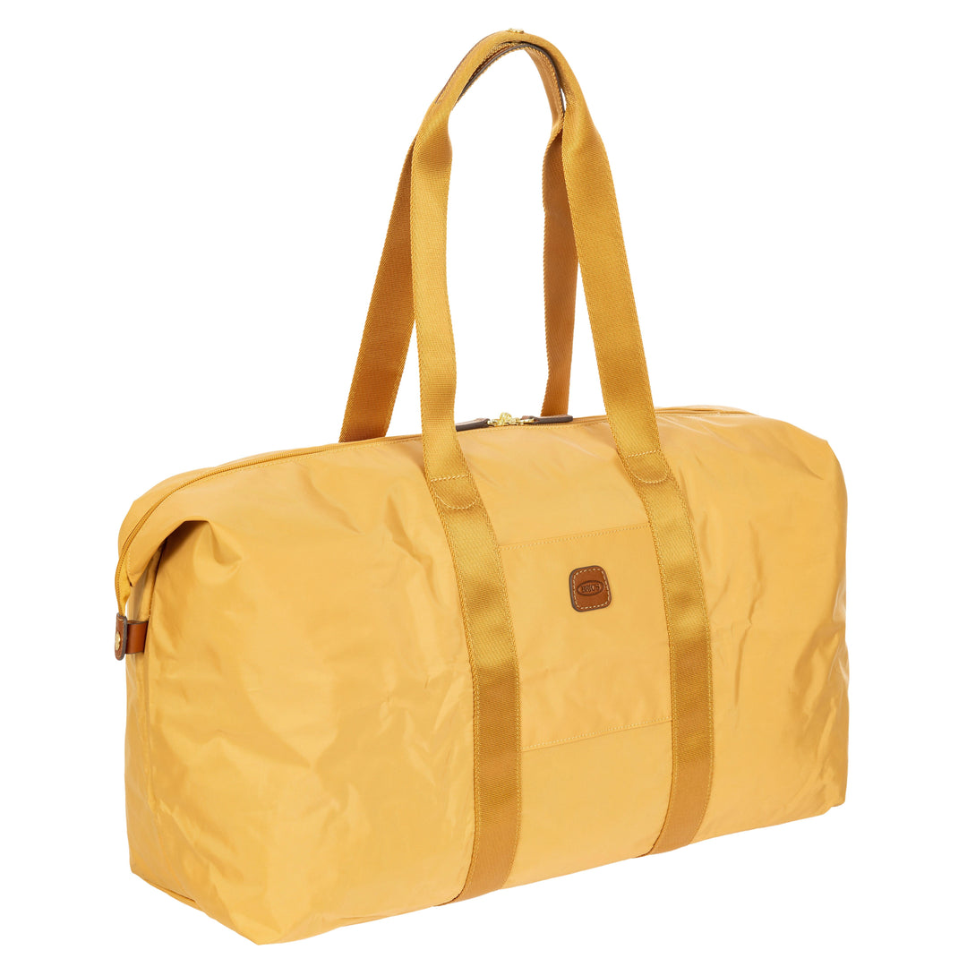 Voorzijde van de Bric's 202 weekendtas uit de X-collection in honey #kleur_honey
