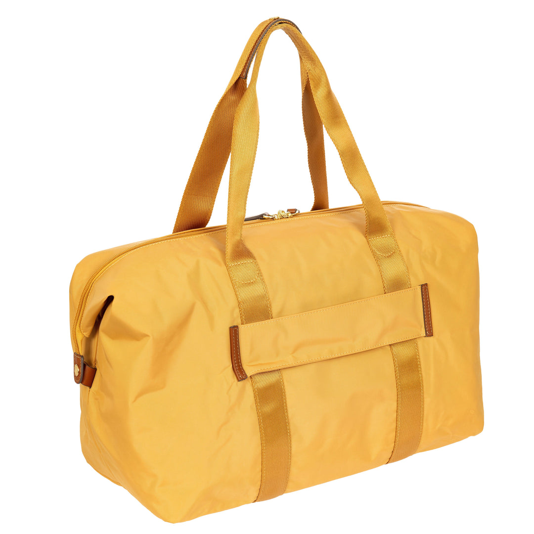 Achterkant van de Bric's underseater weekendtas honey #kleur_honey