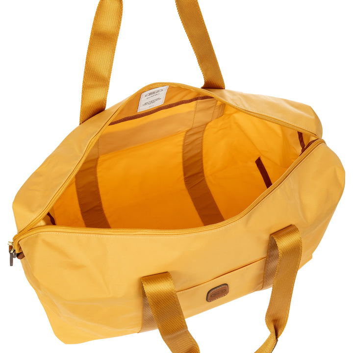 Binnenkant van de Bric's underseater weekendtas honey #kleur_honey