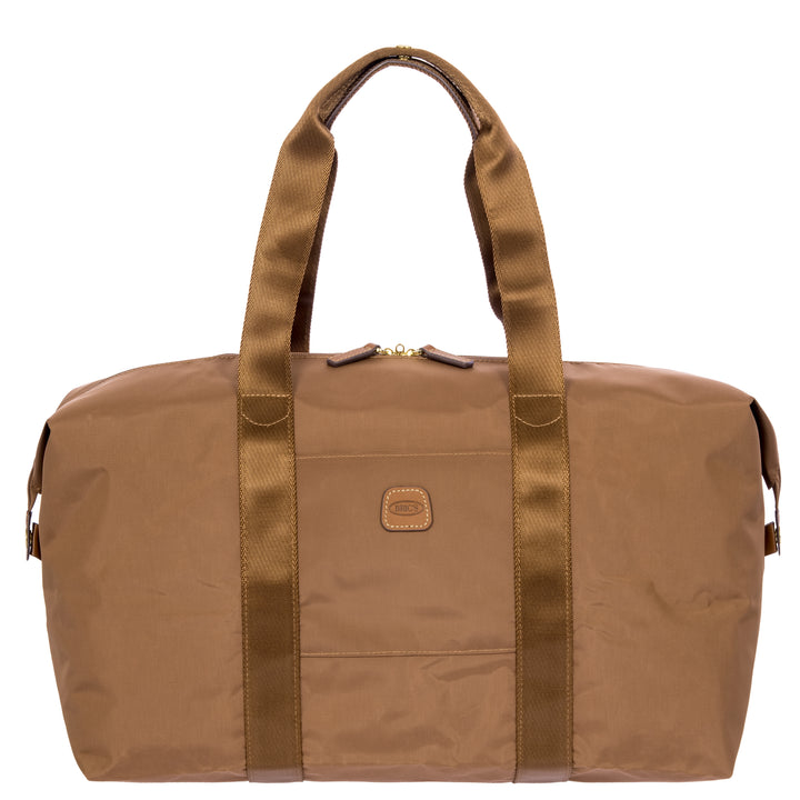 Voorkant 203 grote weekendtas in brownie #kleur_brownie